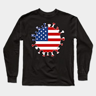 Coronavirus - COVID 19 - USA Long Sleeve T-Shirt